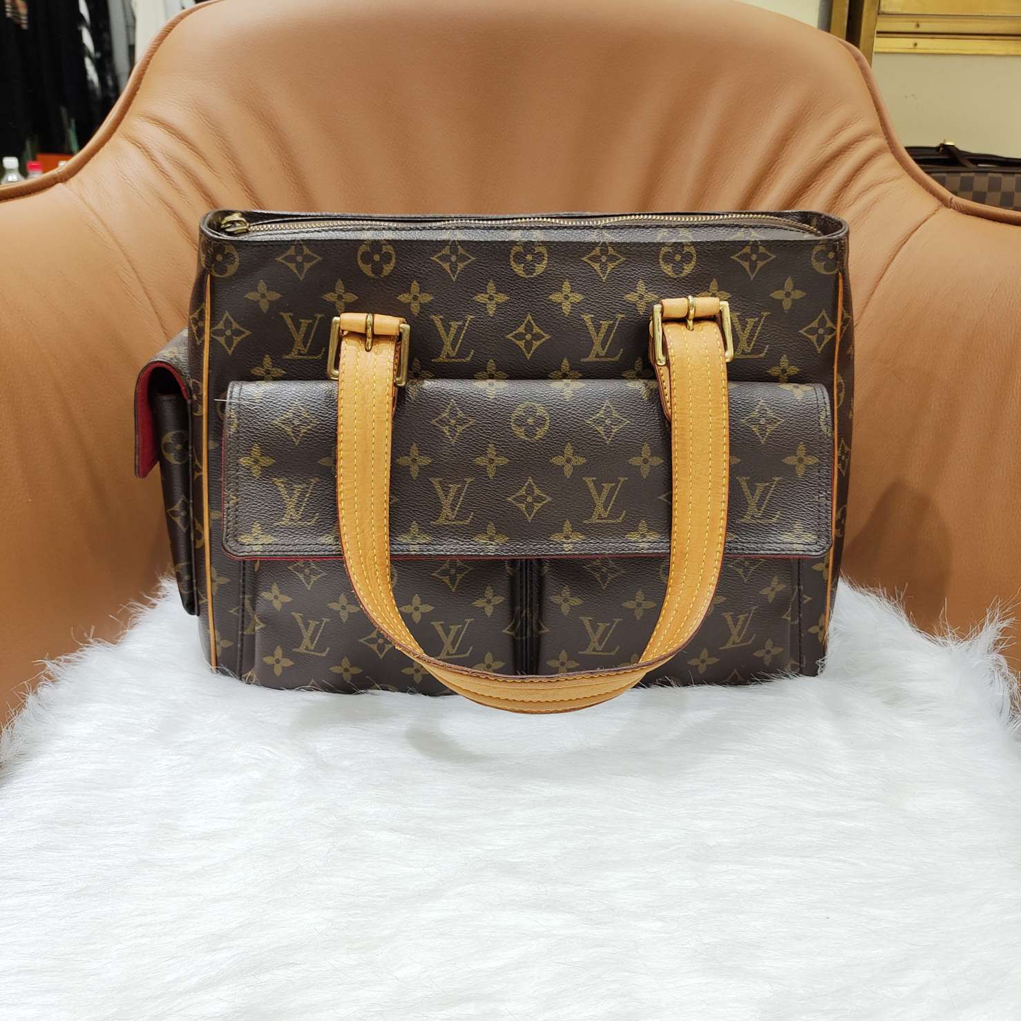 Louis Vuitton Multipli Cité Tote Bag Monogram Canvas Gold Hardware
