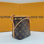 Louis Vuitton Nano Noé Bucket Bag Monogram Canvas Gold Hardware
