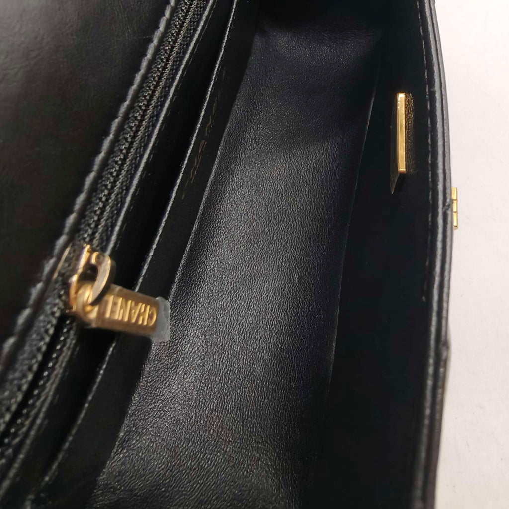 Chanel Reissue Flap Bag Black Chevron Quilted Leather Gold Hardware