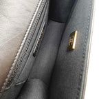 Chanel Classic Square Flap Handbag Black Lambskin Gold Hardware