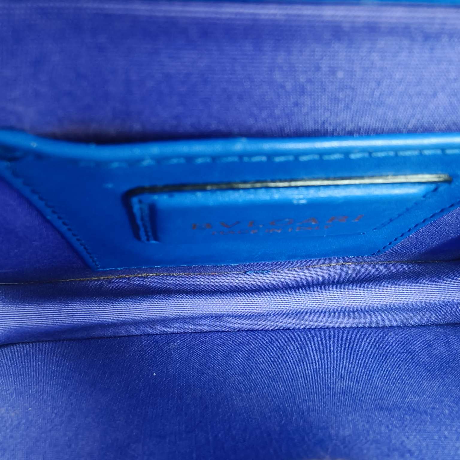 Bvlgari Serpenti Forever Shoulder Bag Royal Blue Leather Gold Hardware