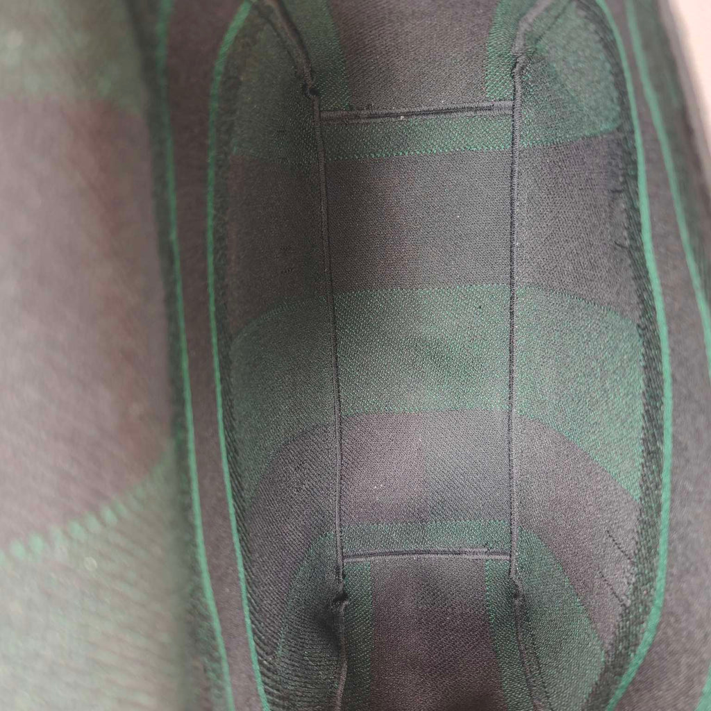 Dior Camp Messenger Bag Gingham Embroidery Green Black Silver Hardware