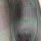 Dior Camp Messenger Bag Gingham Embroidery Green Black Silver Hardware