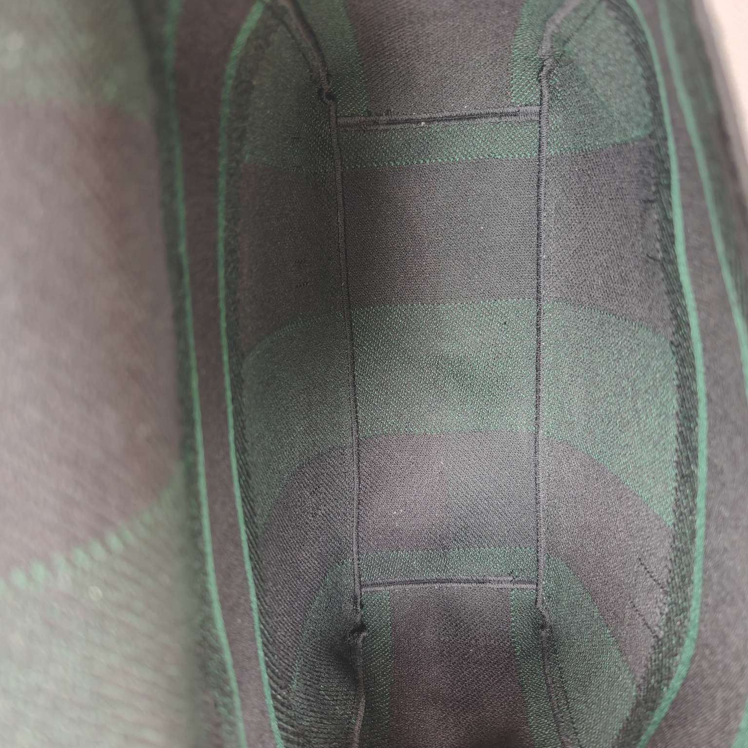 Dior Camp Messenger Bag Gingham Embroidery Green Black Silver Hardware