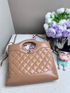 Chanel Quilted Leather Flap Bag Tan/Camel Gold Hardware