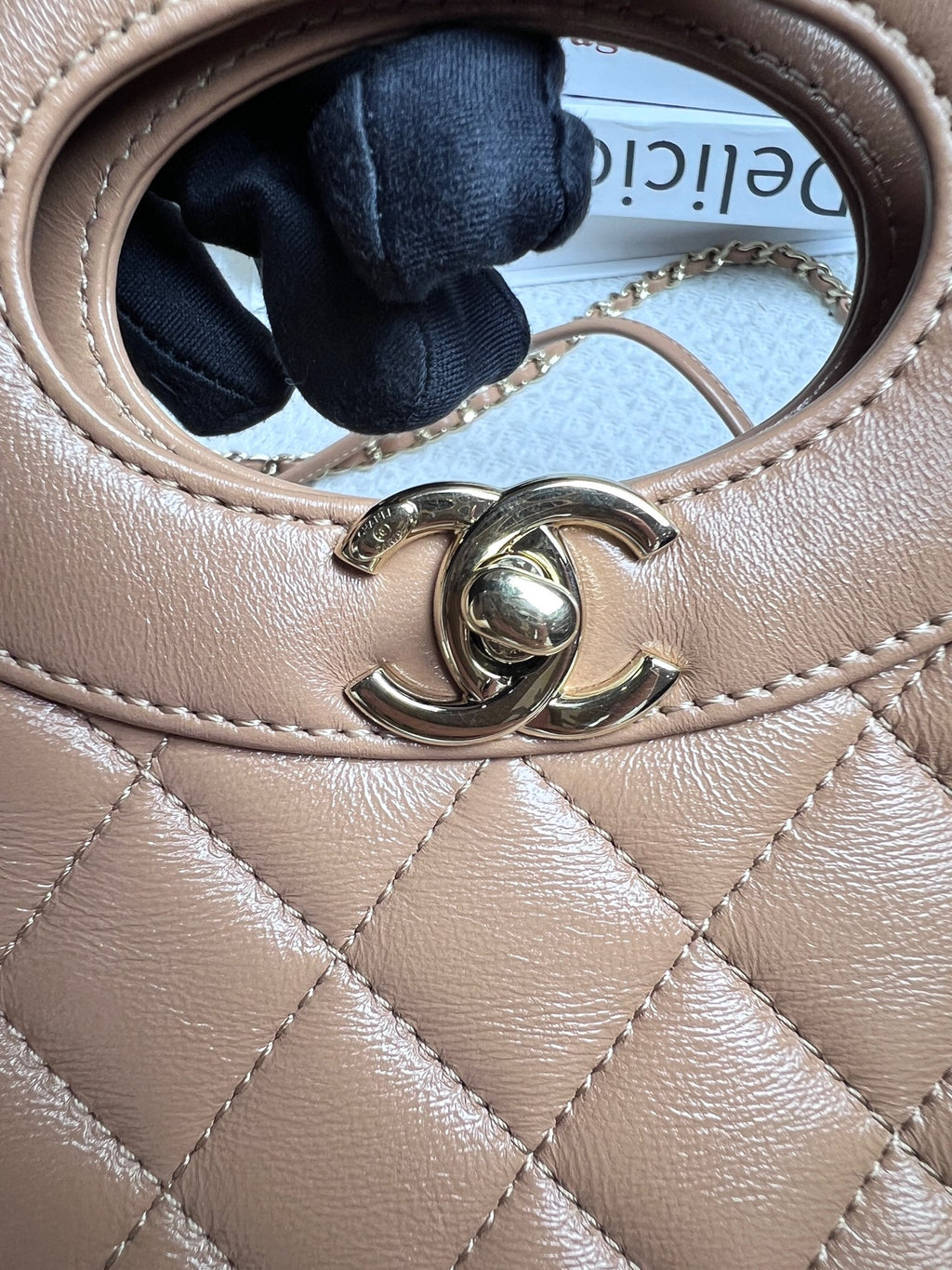Chanel Quilted Leather Flap Bag Tan/Camel Gold Hardware