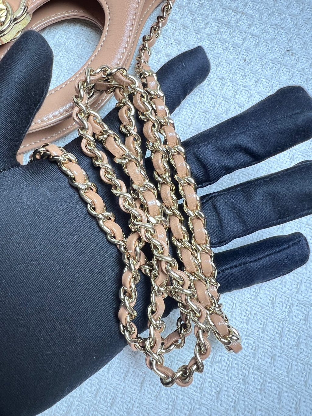 Chanel Quilted Leather Flap Bag Tan/Camel Gold Hardware