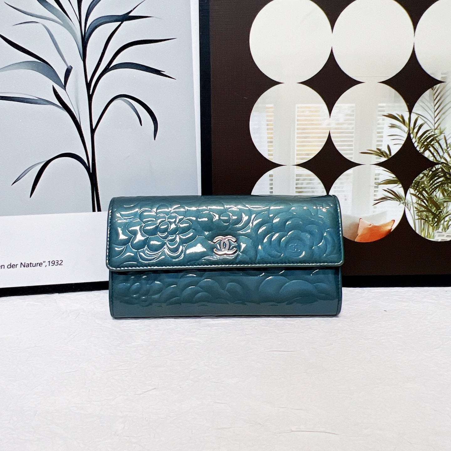 CHANEL Camellia Long Wallet | Royal Blue Caviar | Silver Hardware