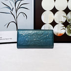 CHANEL Camellia Long Wallet | Royal Blue Caviar | Silver Hardware