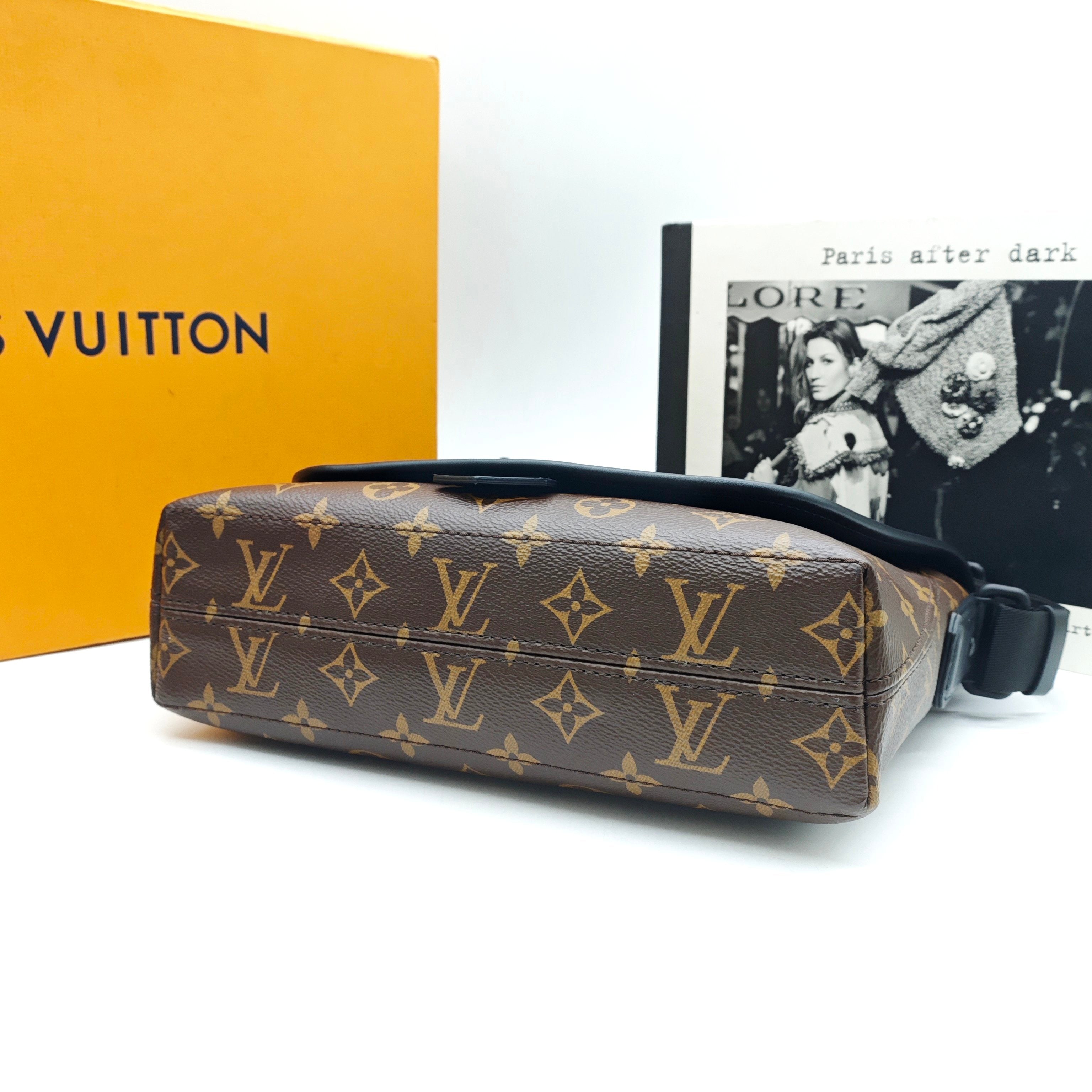 Louis Vuitton Archy Messenger Bag Monogram Canvas Black Hardware