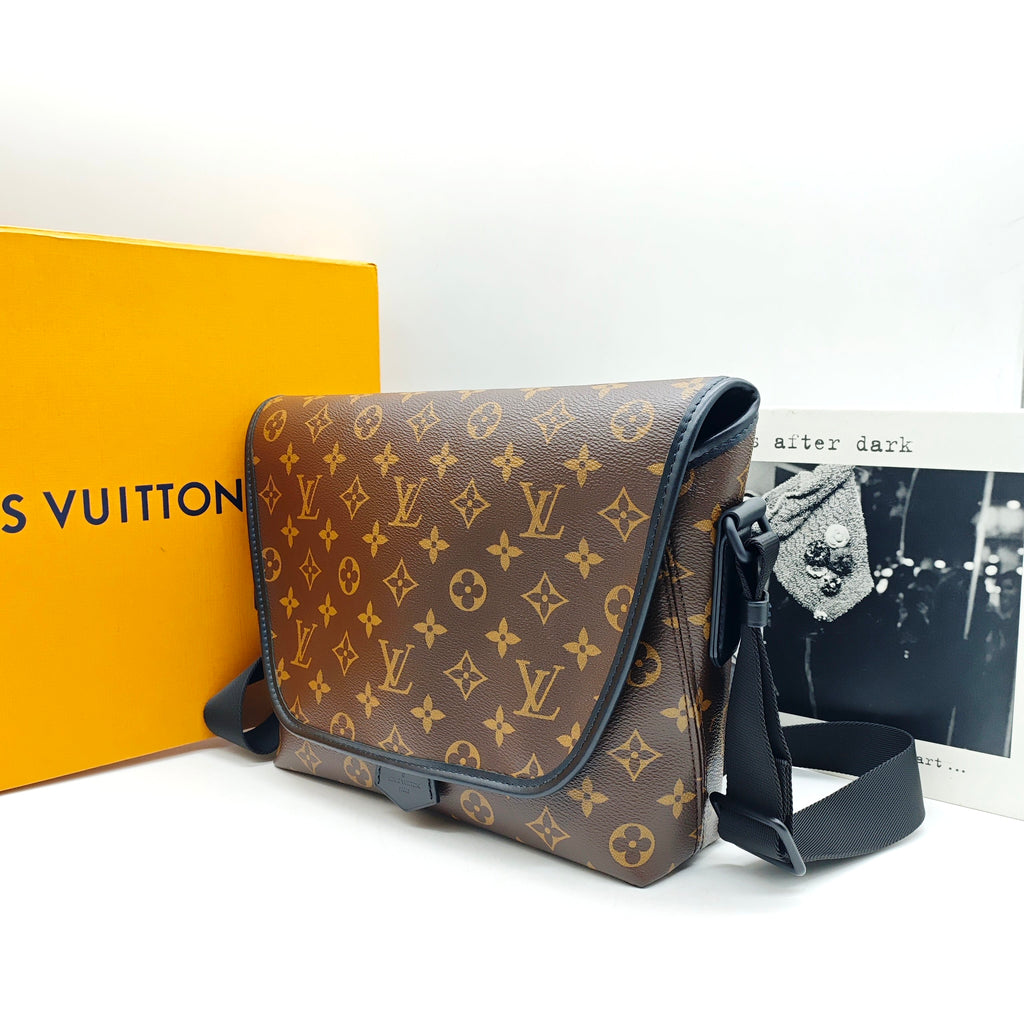 Louis Vuitton Archy Messenger Bag Monogram Canvas Black Hardware