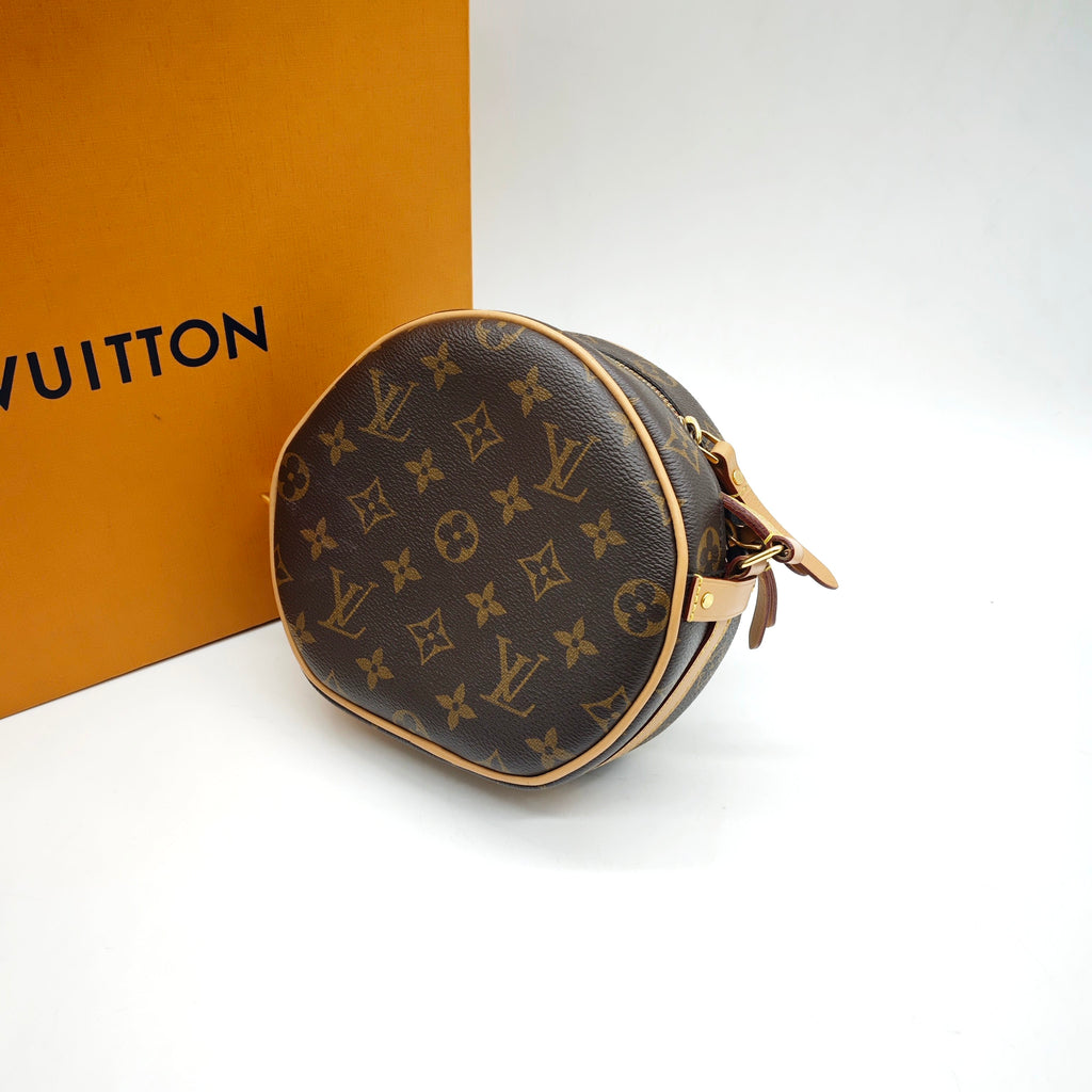 Louis Vuitton Boite Chapeau Souple Shoulder Bag Monogram Canvas Gold Hardware