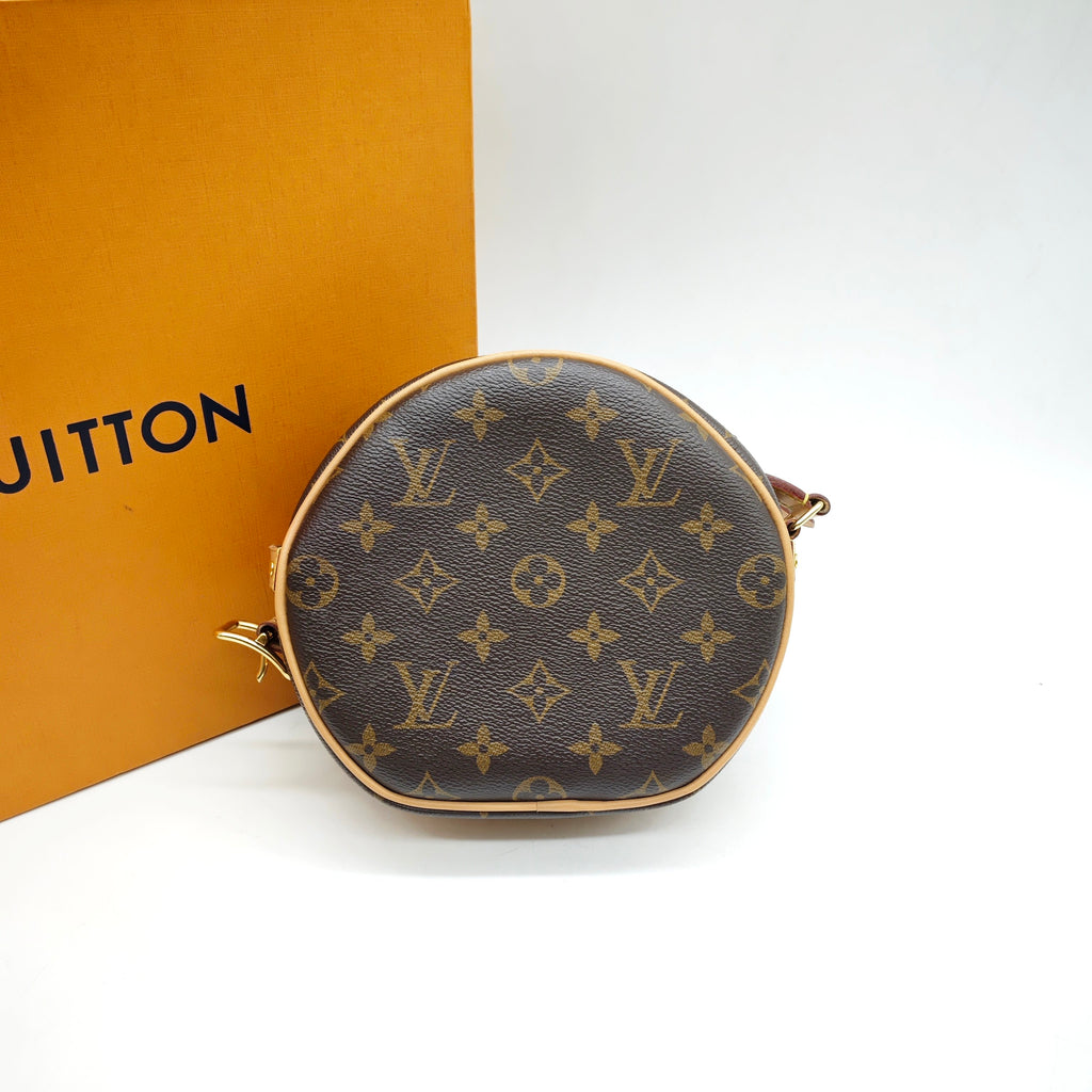 Louis Vuitton Boite Chapeau Souple Shoulder Bag Monogram Canvas Gold Hardware