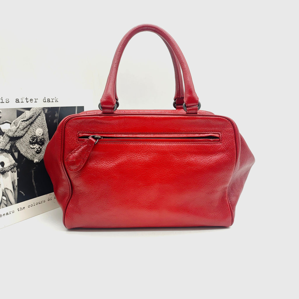 BOTTEGA VENETA Tote Bag | Gradient Red Leather | Pre-owned