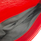 Miu Miu Matelassé Handbag Red Leather Silver Hardware