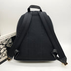 Fendi 7VZ042 Bugs Backpack Black Nylon Leather Gold Hardware