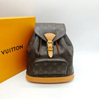 Louis Vuitton Montsouris Backpack Monogram Canvas Gold Hardware