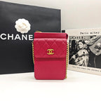 Chanel Classic Crossbody Bag Fuchsia Pink Caviar Leather Gold Hardware