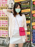 Chanel Classic Crossbody Bag Fuchsia Pink Caviar Leather Gold Hardware