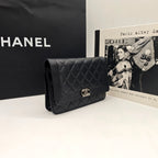 CHANEL Le Boy WOC | Black Lambskin | Silver Chain