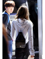 Chanel Quilted Backpack Black Leather Gold Hardware