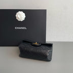 Chanel 2.55 Reissue Shoulder Bag Black Aged Leather Gold Hardware