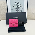 Chanel Classic Wallet Fuchsia Pink Caviar Gold Hardware