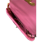 Chanel 19 Flap Bag Pink Quilted Leather Gold & Silver Hardware