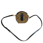 Louis Vuitton Petit Boite Chapeau Monogram Canvas Black Leather Gold Hardware