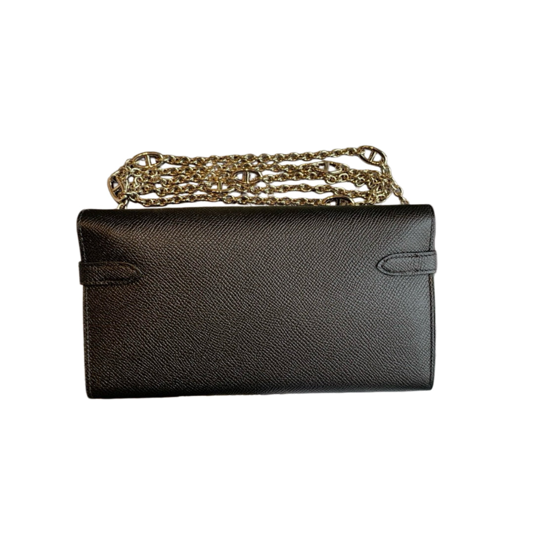 HERMÈS Kelly Long Wallet | Leather | Silver Hardware