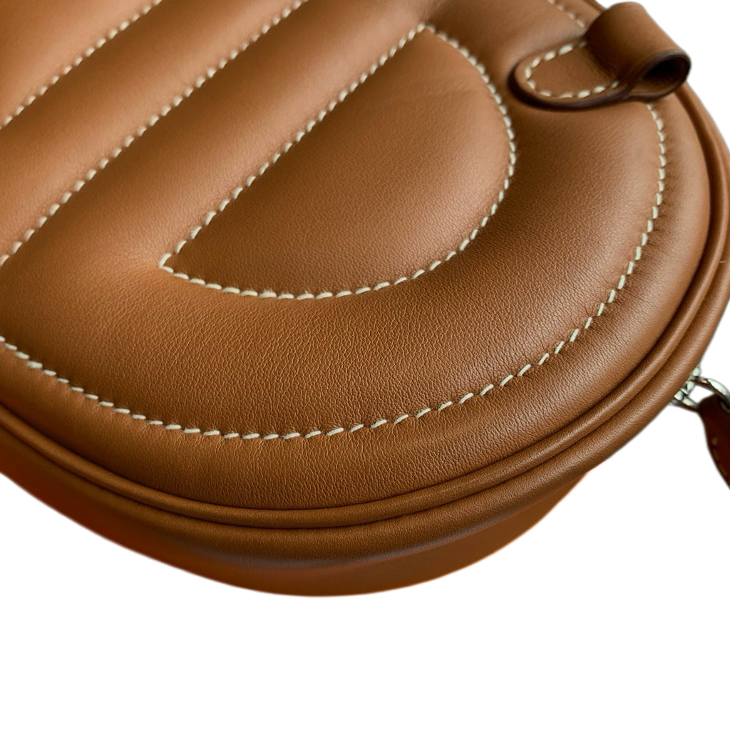 Hermes In-the-Loop Banane Belt Bag Gold Swift Leather Palladium Hardware