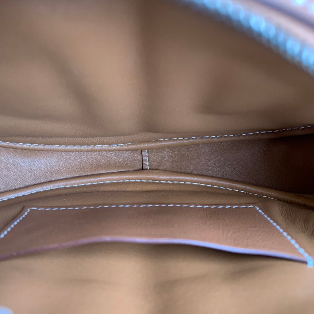 Hermes In-the-Loop Banane Belt Bag Gold Swift Leather Palladium Hardware