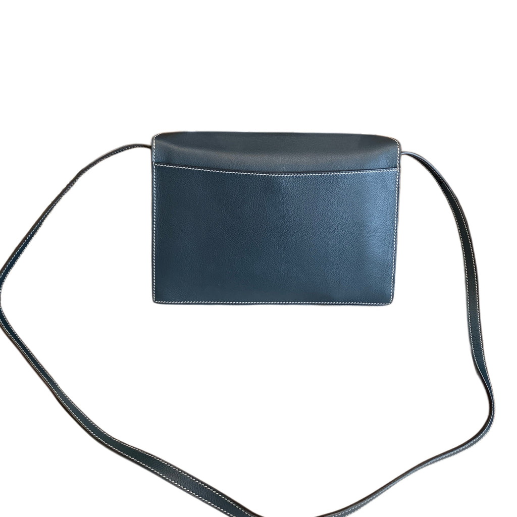 Hermes 24/24 Shoulder Bag Deep Teal Leather