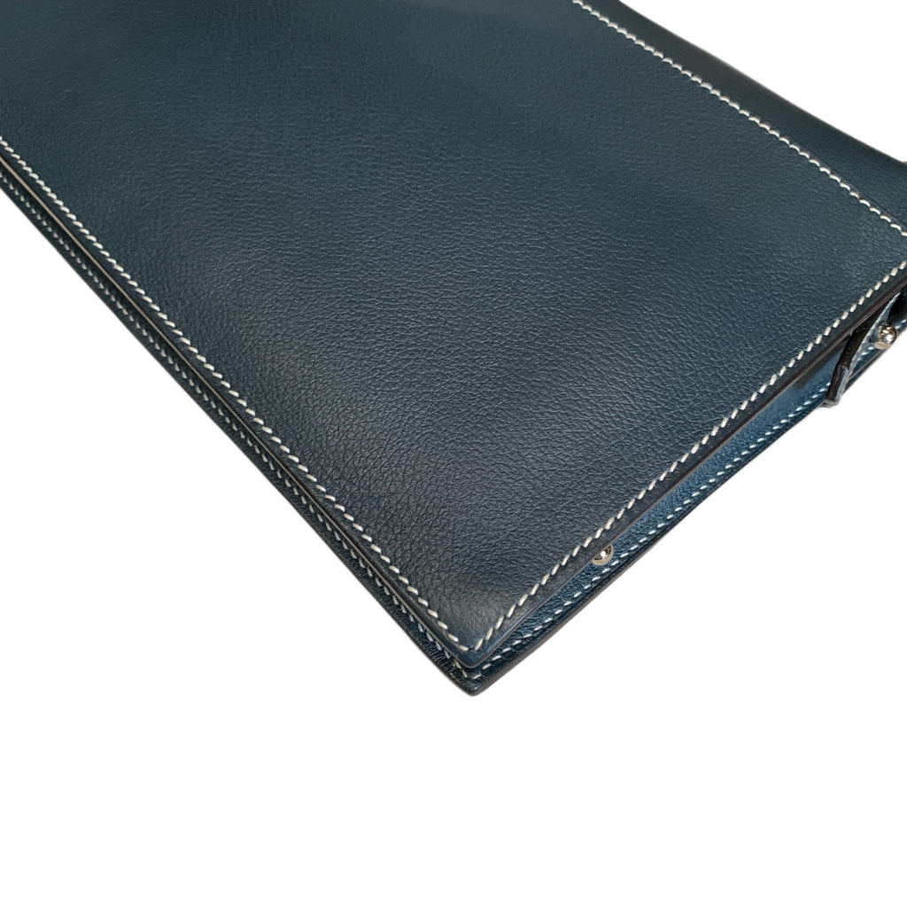 Hermes 24/24 Shoulder Bag Deep Teal Leather