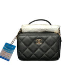 CHANEL Box Bag | Cowhide Leather | Gold Hardware