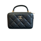 CHANEL Box Bag | Cowhide Leather | Gold Hardware