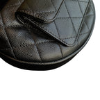 Chanel Small Hobo Bag Black Quilted Caviar Gold Hardware