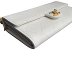 Chanel Pearl Crush Mini Flap Bag White Lambskin Gold Hardware
