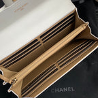 Chanel Pearl Crush Mini Flap Bag White Lambskin Gold Hardware