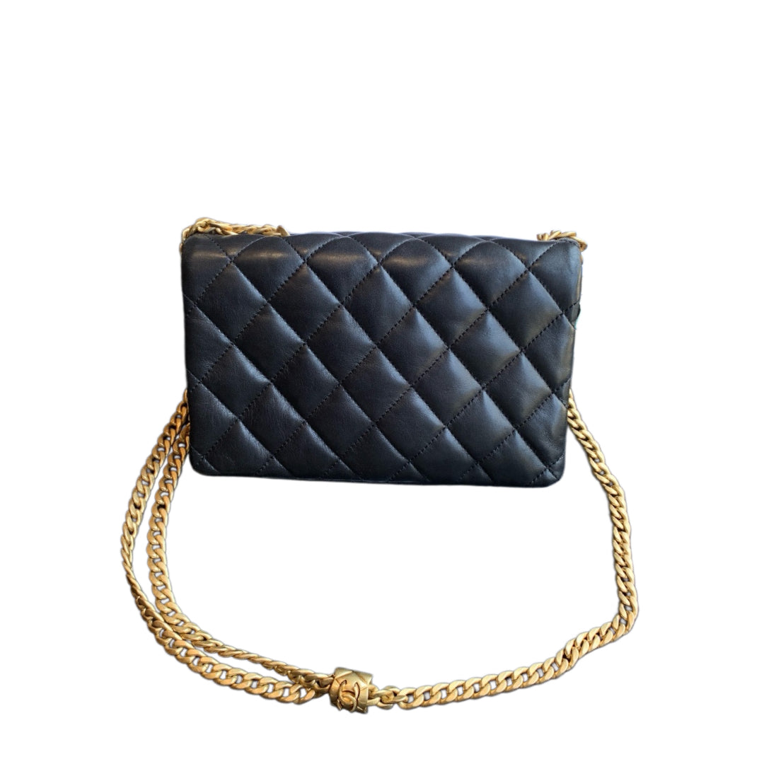 CHANEL Small Square Bag | Lambskin | Gold-Trim Accordion