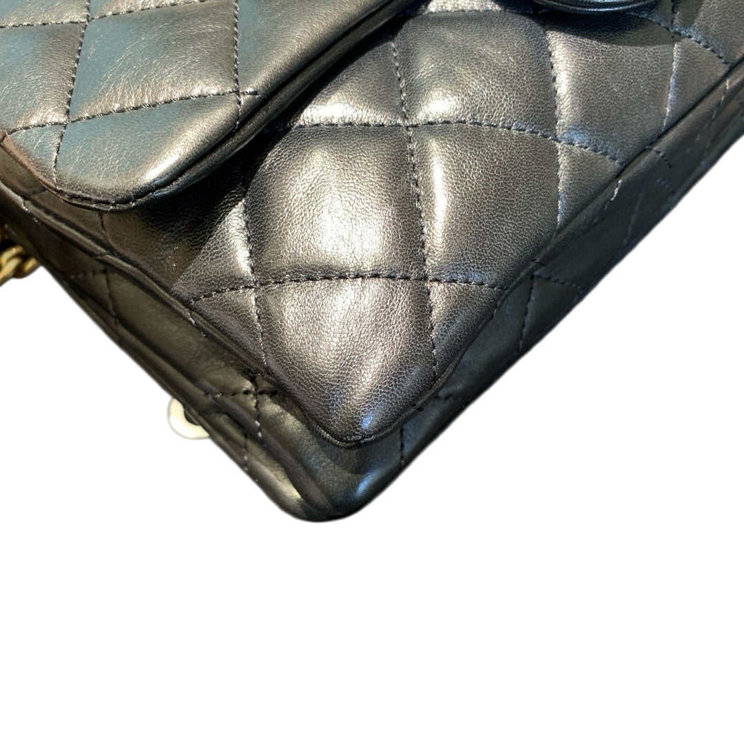CHANEL Small Square Bag | Lambskin | Gold-Trim Accordion