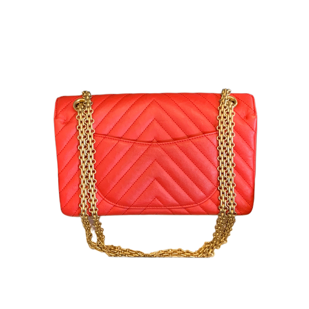 Chanel 2.55 Reissue Flap Bag Small Red Gold Hardware