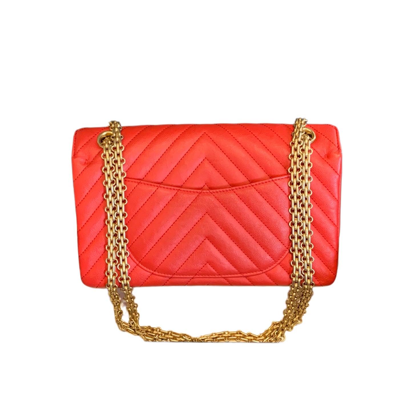Chanel 2.55 Reissue Flap Bag Small Red Gold Hardware
