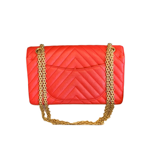 Chanel 2.55 Reissue Flap Bag Small Red Gold Hardware