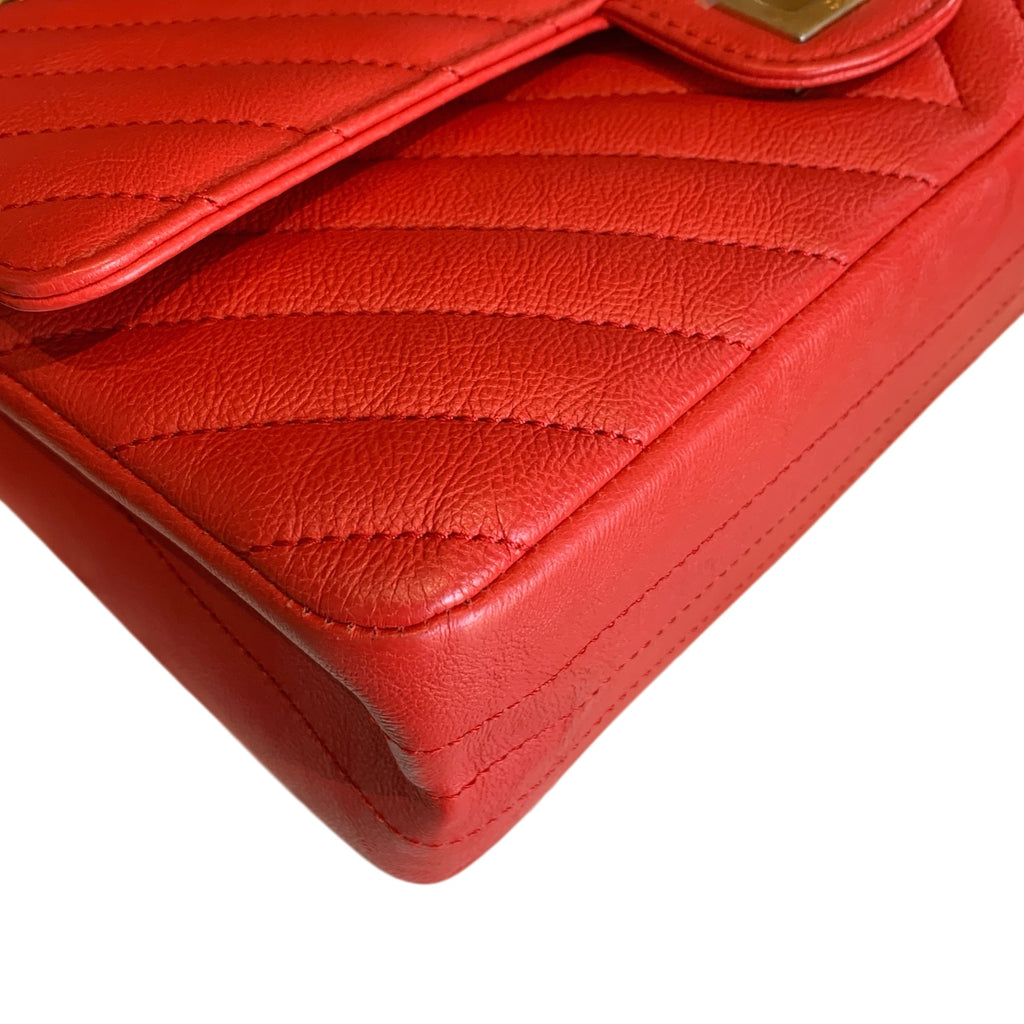 Chanel 2.55 Reissue Flap Bag Small Red Gold Hardware