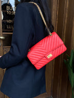 Chanel 2.55 Reissue Flap Bag Small Red Gold Hardware