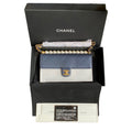 Chanel Pearl WOC Chain Bag Lambskin Blue Gold Hardware