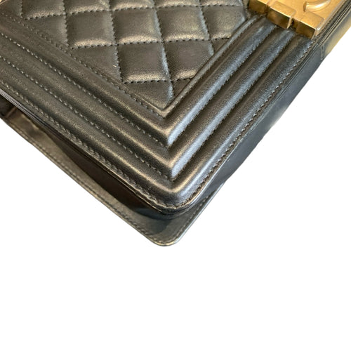 Chanel A92193 Flap Bag Grained Calfskin Gold Gold Hardware