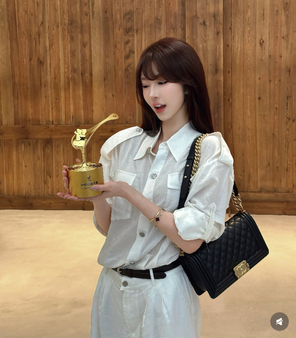 Chanel A92193 Flap Bag Grained Calfskin Gold Gold Hardware