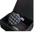 Chanel AP3046 Dinner Bag Lambskin Black Gold Hardware